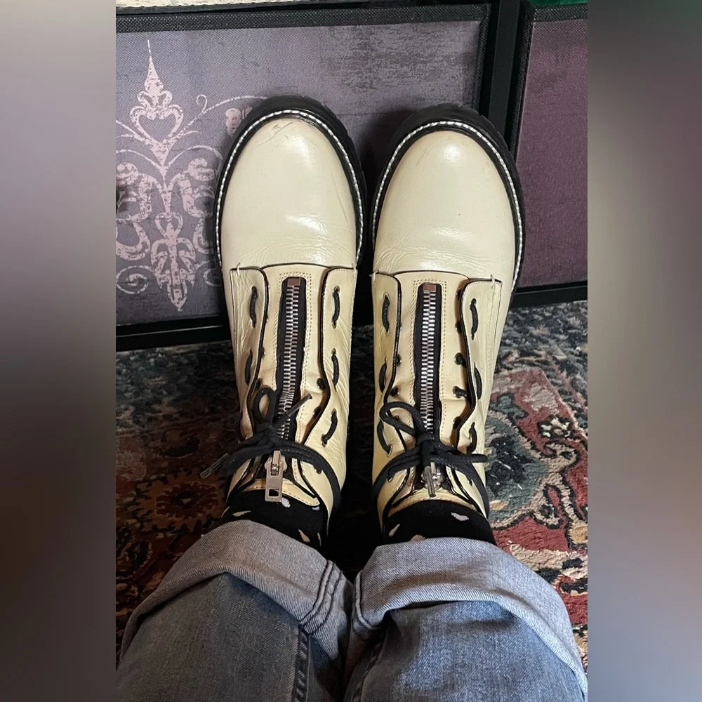 Rag & Bone Cannon Crinkle Ankle Boots - Picture 5 of 10
